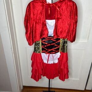 Dreamgirl Women's Little Red Riding Hood Costume Halloween Cosplay Outfit Medium